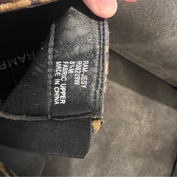 Rampage Animal Print Micro Jesy Wedge Booties.  Gently worn. - Picture 4 of 6